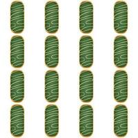 Pattern homemade cookie different taste in pastry biscuit vector