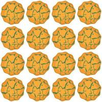 patrón de galletas caseras de diferentes sabores en galletas de pastelería vector