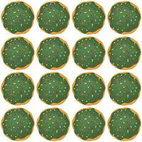 Pattern homemade cookie different taste in pastry biscuit vector