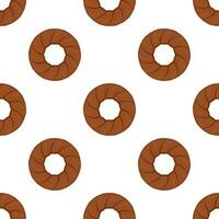 Pattern homemade cookie different taste in pastry biscuit vector