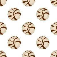 Pattern homemade cookie different taste in pastry biscuit vector