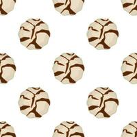 Pattern homemade cookie different taste in pastry biscuit vector