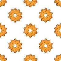 Pattern homemade cookie different taste in pastry biscuit vector