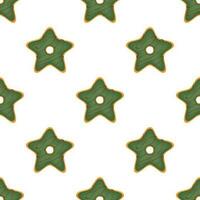 Pattern homemade cookie different taste in pastry biscuit vector