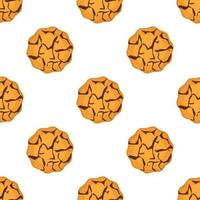 Pattern homemade cookie different taste in pastry biscuit vector