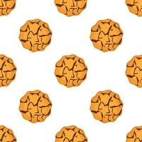 patrón de galletas caseras de diferentes sabores en galletas de pastelería vector