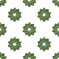 Pattern homemade cookie different taste in pastry biscuit vector