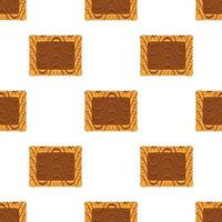 Pattern homemade cookie different taste in pastry biscuit vector