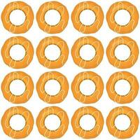 Pattern homemade cookie different taste in pastry biscuit vector