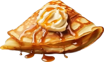 Crepe png with AI generated.