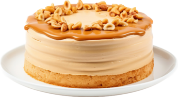 Peanut butter cake png with AI generated.