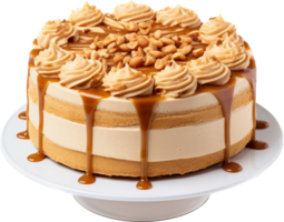 Peanut butter cake png with AI generated.