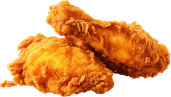 Fried chicken png with AI generated.