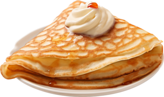 Crepe png with AI generated.