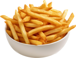 francese patatine fritte png con ai generato.