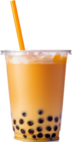 Bubble tea png with AI generated.