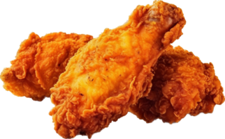 Fried chicken png with AI generated.