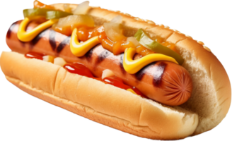 Hotdog png with AI generated.