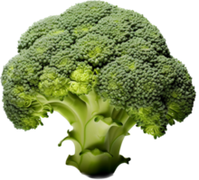 Broccoli png with AI generated.