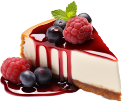 Cheesecake png with AI generated.