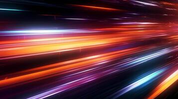 Abstract background with motion streaks light blur design - photo