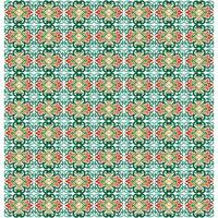 pattern shaped background with classic floral ornament vector