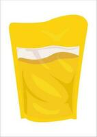 vector illustration of cooking oil with plastic packaging