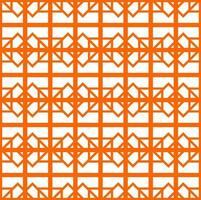 Seamless Geomatric vector background Pattern in orange