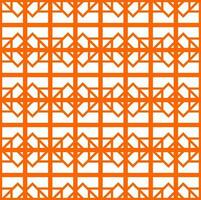 Seamless Geomatric vector background Pattern in orange