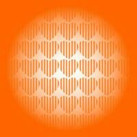 Seamless Geomatric vector background Pattern in orange