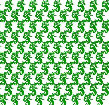 Seamless Geomatric vector background Pattern in green
