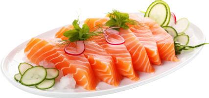 Sashimi png with AI generated