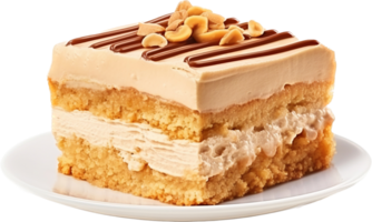 Peanut butter cake png with AI generated.