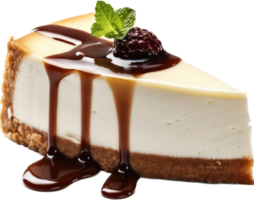 Cheesecake png with AI generated.