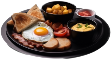 Breakfast png with AI generated.