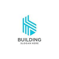 Building logo idea with modern concept vector