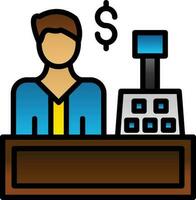 Cashier Vector Icon Design