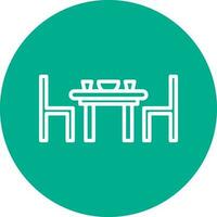 Dining table Vector Icon Design