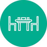 Dining table Vector Icon Design