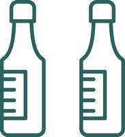 Beer bottles Vector Icon Design