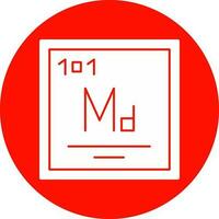 Mendelevium Vector Icon Design