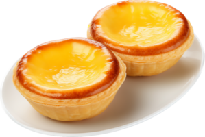 Egg tart png with AI generated.