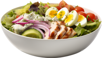 Cobb salad png with AI generated.