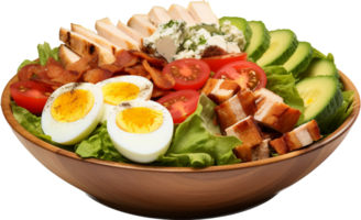 Cobb salad png with AI generated.