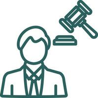 Lawyer Vector Icon Design