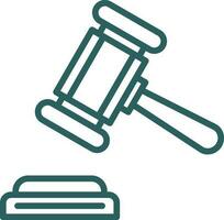 Gavel Vector Icon Design