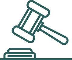 Gavel Vector Icon Design