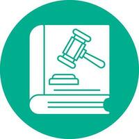 Law book Vector Icon Design