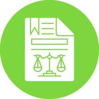 diseño de icono de vector de documento legal