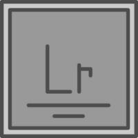 Lawrencium Vector Icon Design